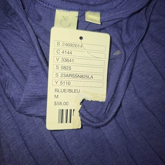 Dolan Anthropologie Purple Open Back Dress Medium Flutter Sleeve NWT - Picture 5 of 10